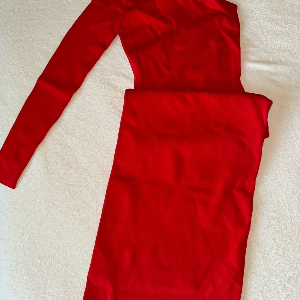 Zara Red Dress - One Sleeve long dress - size Small - Picture 5 of 5